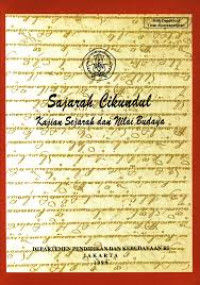 Image of Sejarah cikundul kajian sejarah dan nilai budaya